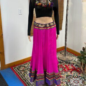 Vintage Bollywood Belly Dance Maxi Skirt~OSFM